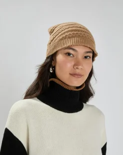 Bonnet en Laine & Cachemire Slow ocre