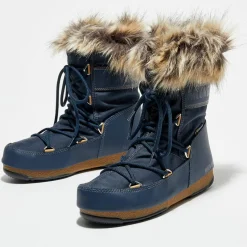 Boots Après-ski intérieur fausse fourrure Monaco Low bleues