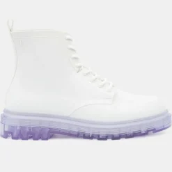 Boots Coturno blanches