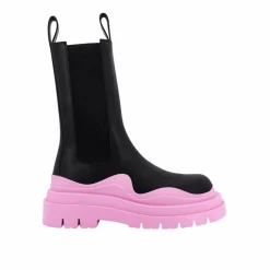Boots de pneu noir/rose