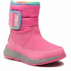 Boots doublées Polaire en Cuir imperméable Toty Weather roses