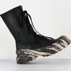 Boots en Cuir 4142 gas noires - Talon : 7cm