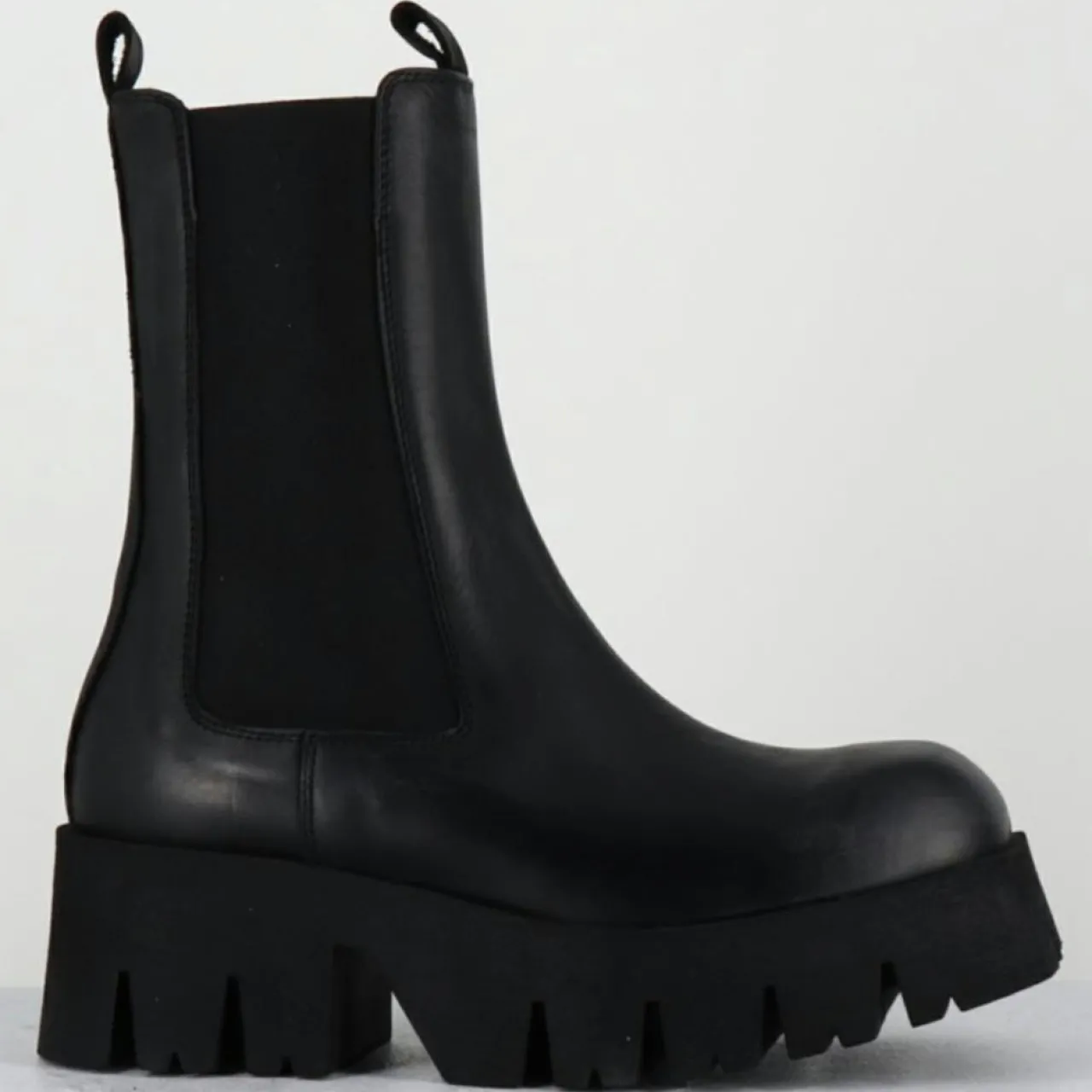 Boots en Cuir 4224 gas noires - Talon : 6cm