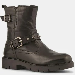 Boots en Cuir Ben noires