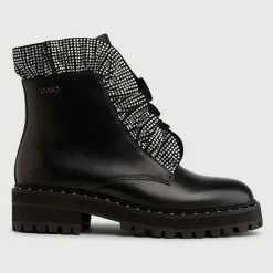 Boots en Cuir Calfo noires