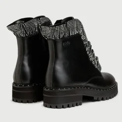 Boots en Cuir Calfo noires