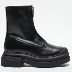 Boots en Cuir Charli Zip Sport noires