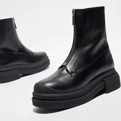Boots en Cuir Charli Zip Sport noires