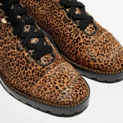 Boots en Cuir façon pony Kolbie marron