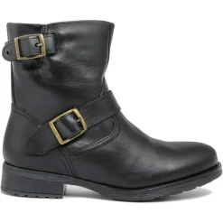 Boots en Cuir Jessica noires