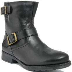 Boots en Cuir Jessica noires