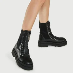 Boots en Cuir Lena noires