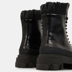 Boots en Cuir Netty noires