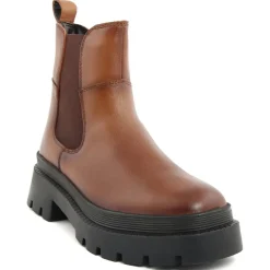 Boots en Cuir Olivia cognac