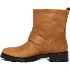 Boots en Cuir Pia camel