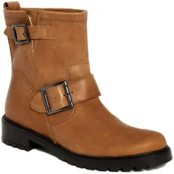 Boots en Cuir Pia camel