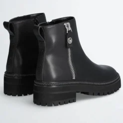 Boots en Cuir Pink noires