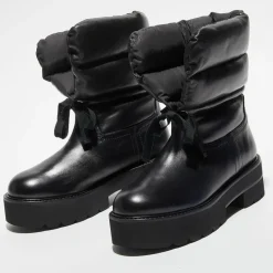 Boots en Cuir Tyler Ultralift noires - Talon 5 cm