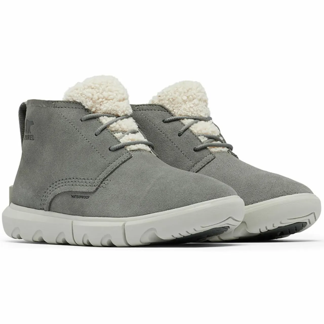 Boots en Velours de Cuir Explorer Next grises