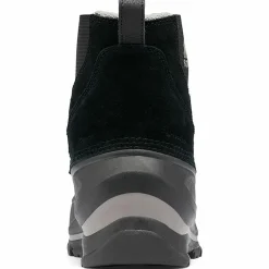 Boots en Velours de Cuir Buxton noir/gris