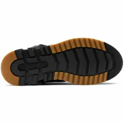 Boots en Velours de Cuir Mac Hill noires