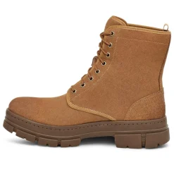 Boots en Velours de Cuir Skyvieservice cognac
