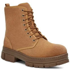 Boots en Velours de Cuir Skyvieservice cognac