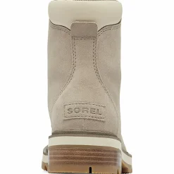 Boots en Velours de Cuir Lennox taupe