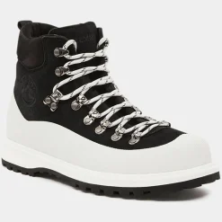 Boots en Velours de Cuir Roccia noir/blanc