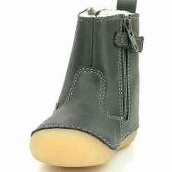 Boots fourrées en Cuir Socool Cho kaki