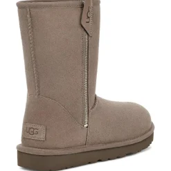 Boots fourrées en Velours de Cuir Classic Short Bailey taupe