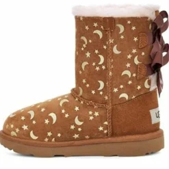 Boots fourrées Laine Bailey Bo Moon motif étoiles camel