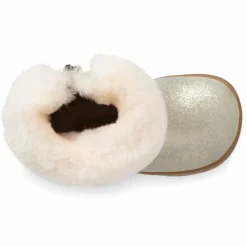 Boots fourrées Laine en Cuir Jorie II Metallic dorées