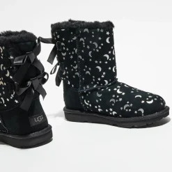 Boots fourrées Laine en Velours de cuir Bailey BoMoon and Stars noires