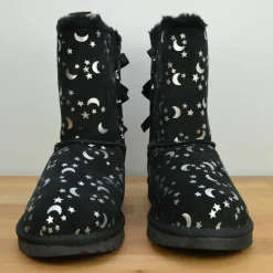 Boots fourrées Laine en Velours de cuir Bailey BoMoon and Stars noires