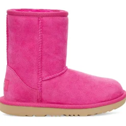Boots fourrées Laine en Velours de Cuir Classic II fuchsia
