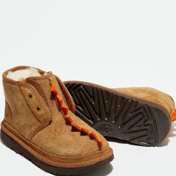 Boots fourrées Laine en Velours de Cuir Dydo Neumel II beige moyen