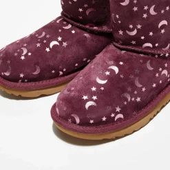 Boots fourrées Laine en Velours de cuir Bailey BoMoon and Stars violettes