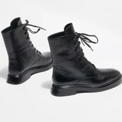 Boots McKenzee effet reptile noires