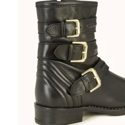 Boots motardes en Cuir Futille noires