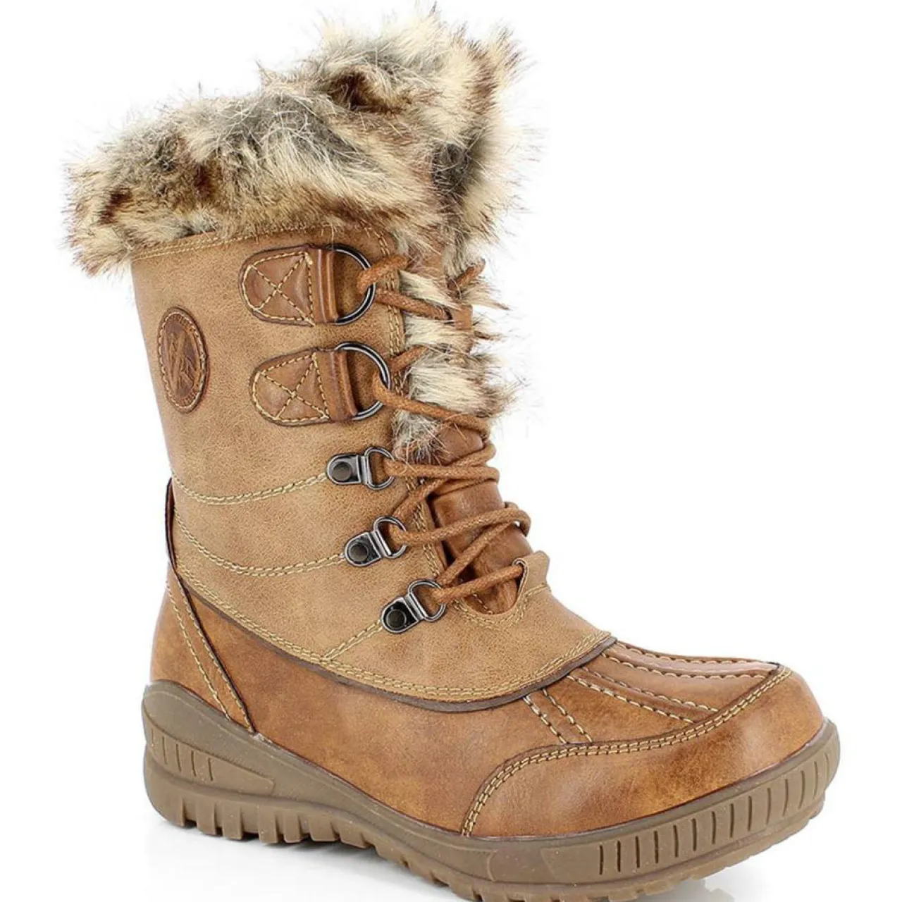 Bottes de Neige fourrées Elena cappuccino