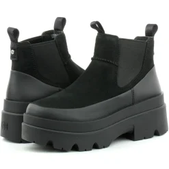 Bottes en Cuir Brisbane Chelsea noires - Talon 6.3 cm