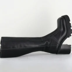 Bottes en Cuir dulce noires - Talon : 9.5cm