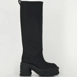 Bottes en Cuir M6315 noires - Talon : 9.5 cm