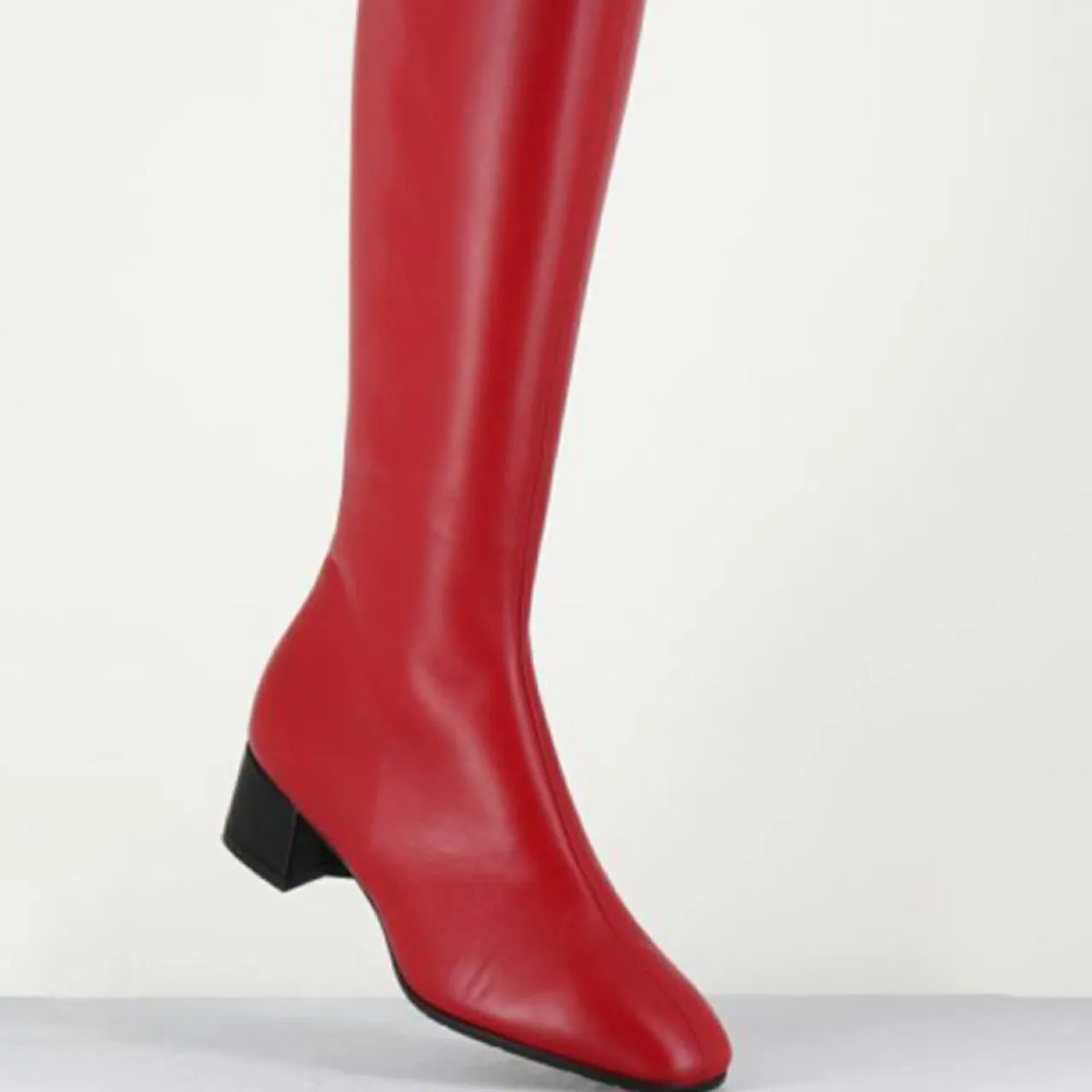 Bottes en Cuir mayera rouges