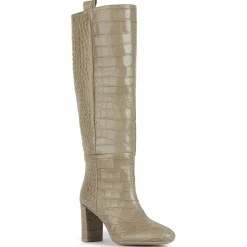 Bottes en Cuir Pheby 80 sable - Talon 8 cm