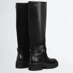 Bottes en Cuir Pink noires