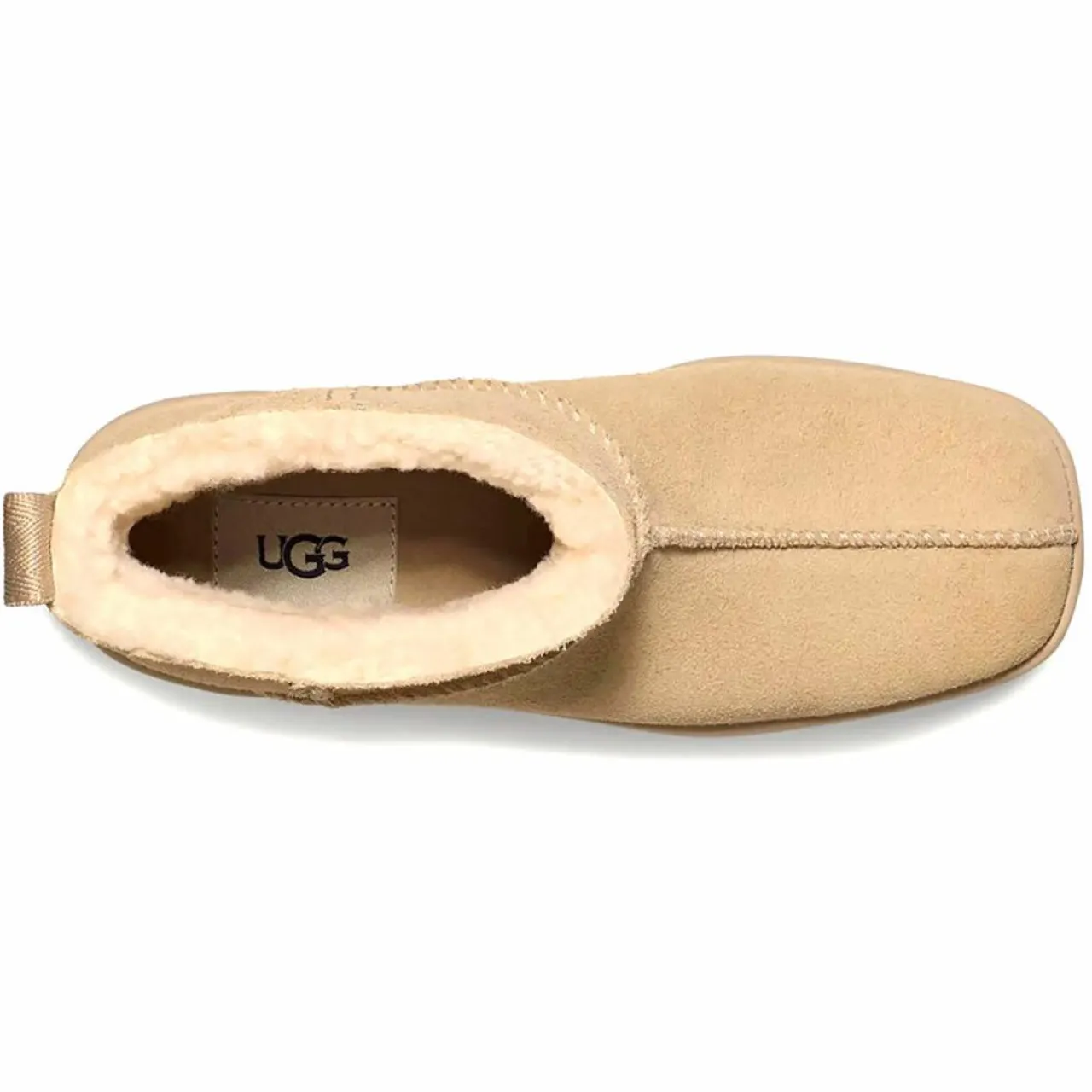 Bottes en Velours de Cuir New Heights Platform Mini beiges - Talon 11,4 cm