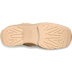 Bottes en Velours de Cuir New Heights Platform Mini beiges - Talon 11,4 cm