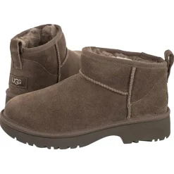 Bottes en Velours de Cuir Ultra Mini New Heights marron